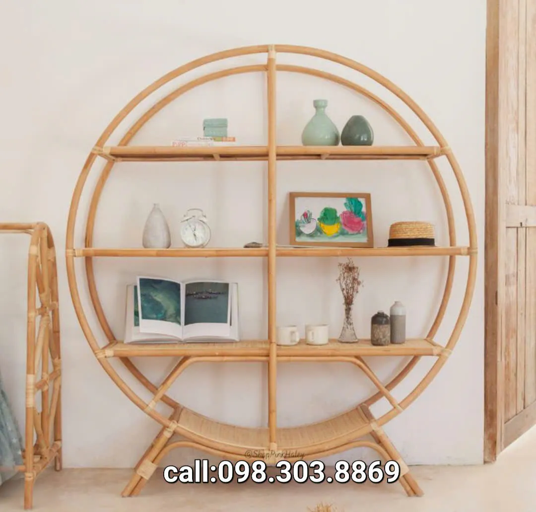 Kệ tròn đa năng mây tự nhiên GS03