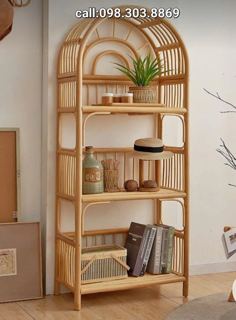 Giá sách mây vòm đặc biệt GS012