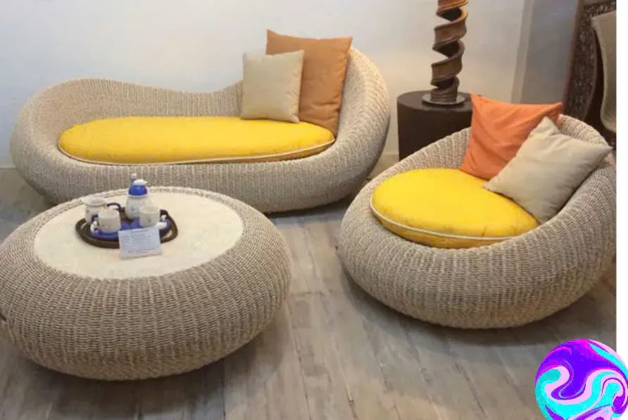 Sofa mây nhựa phòng khách SFN08