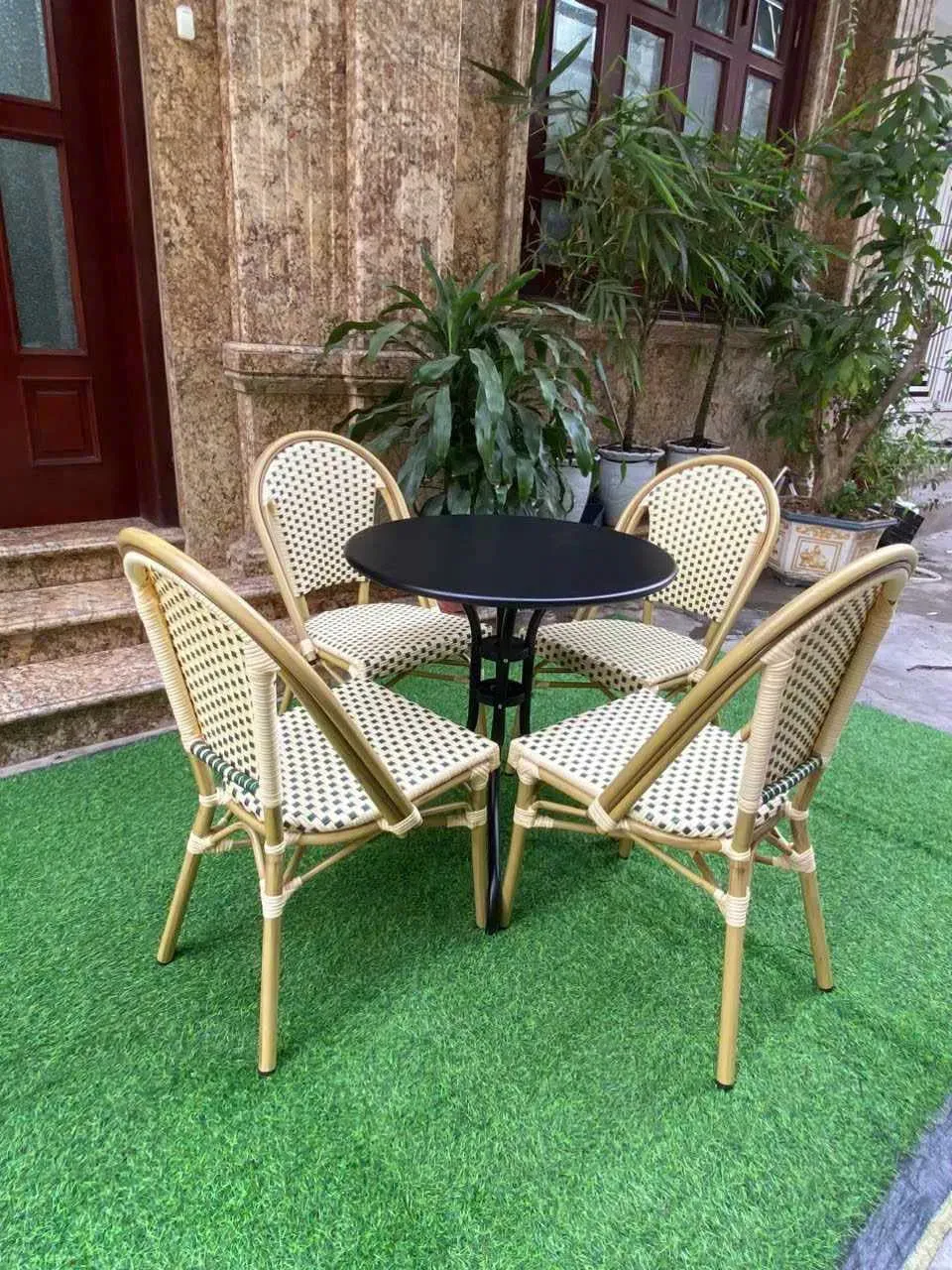 Hình ảnh Bộ ghế cafe Tole khung nhôm nhập khẩu CF 009