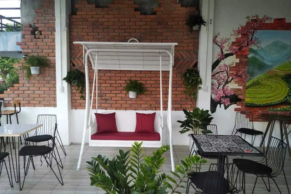 Xích đu mây nhựa có mái XĐM 03