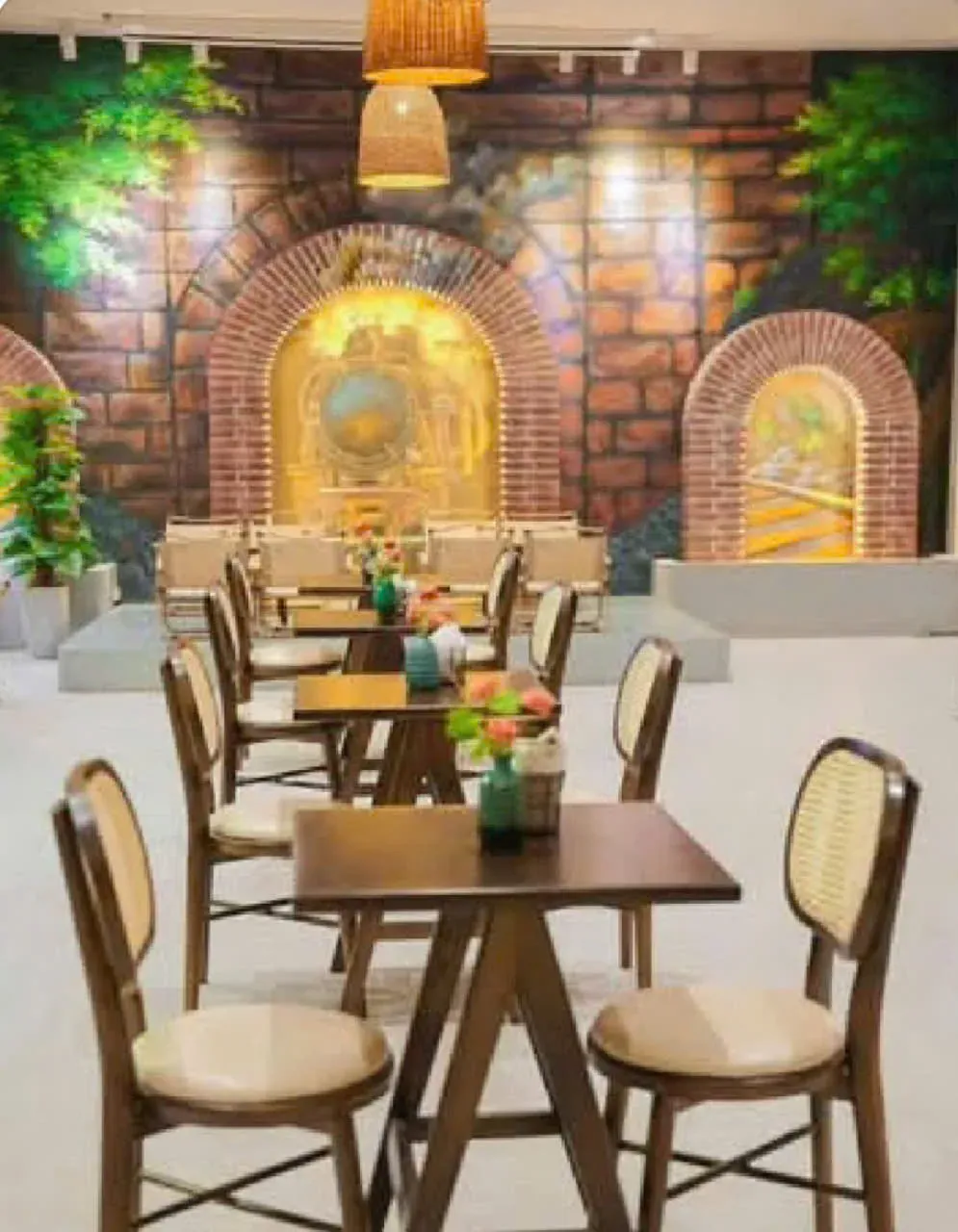 Bộ ghế gỗ TOLE đan mây GCF 06