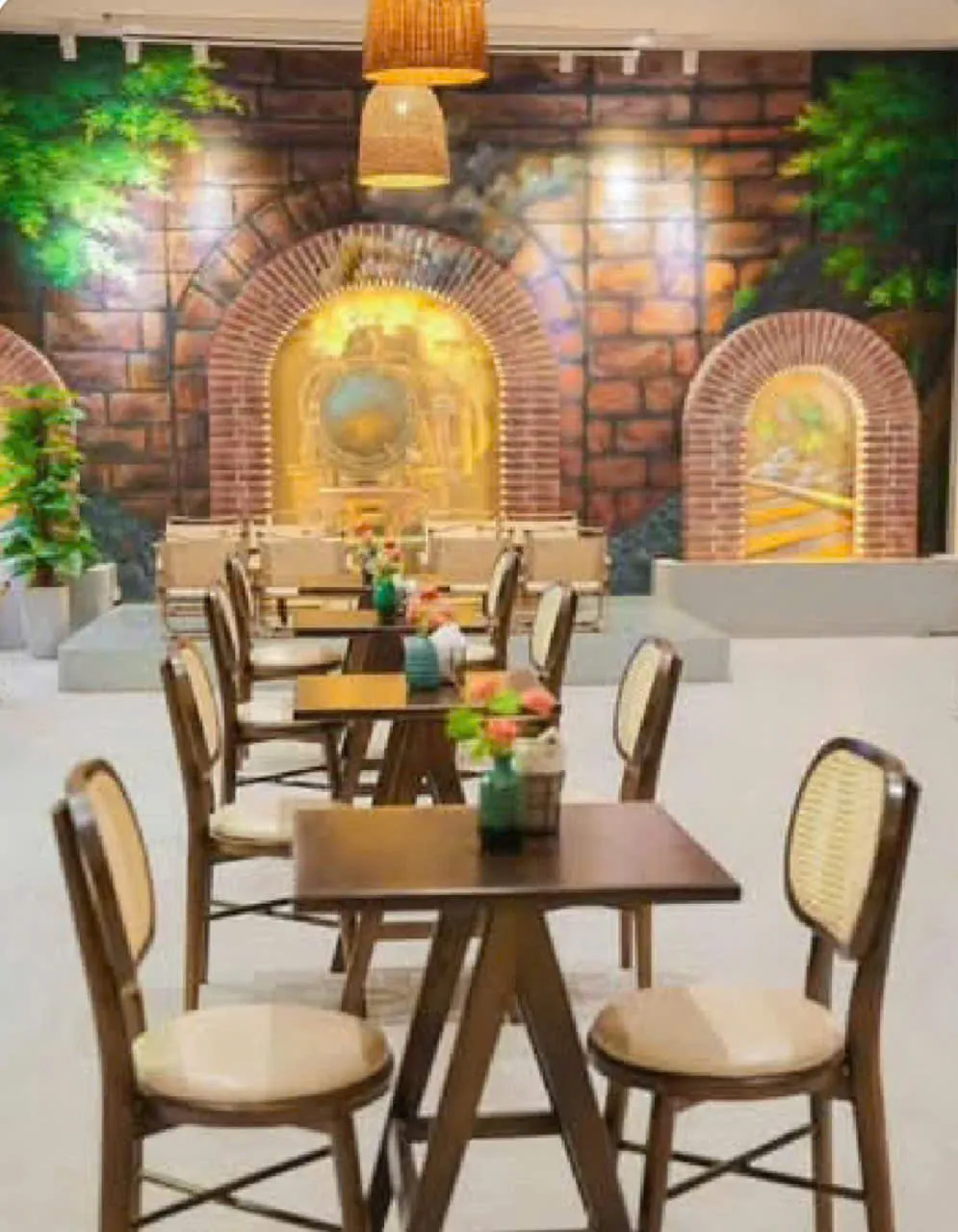 Bộ ghế gỗ TOLE đan mây GCF 06