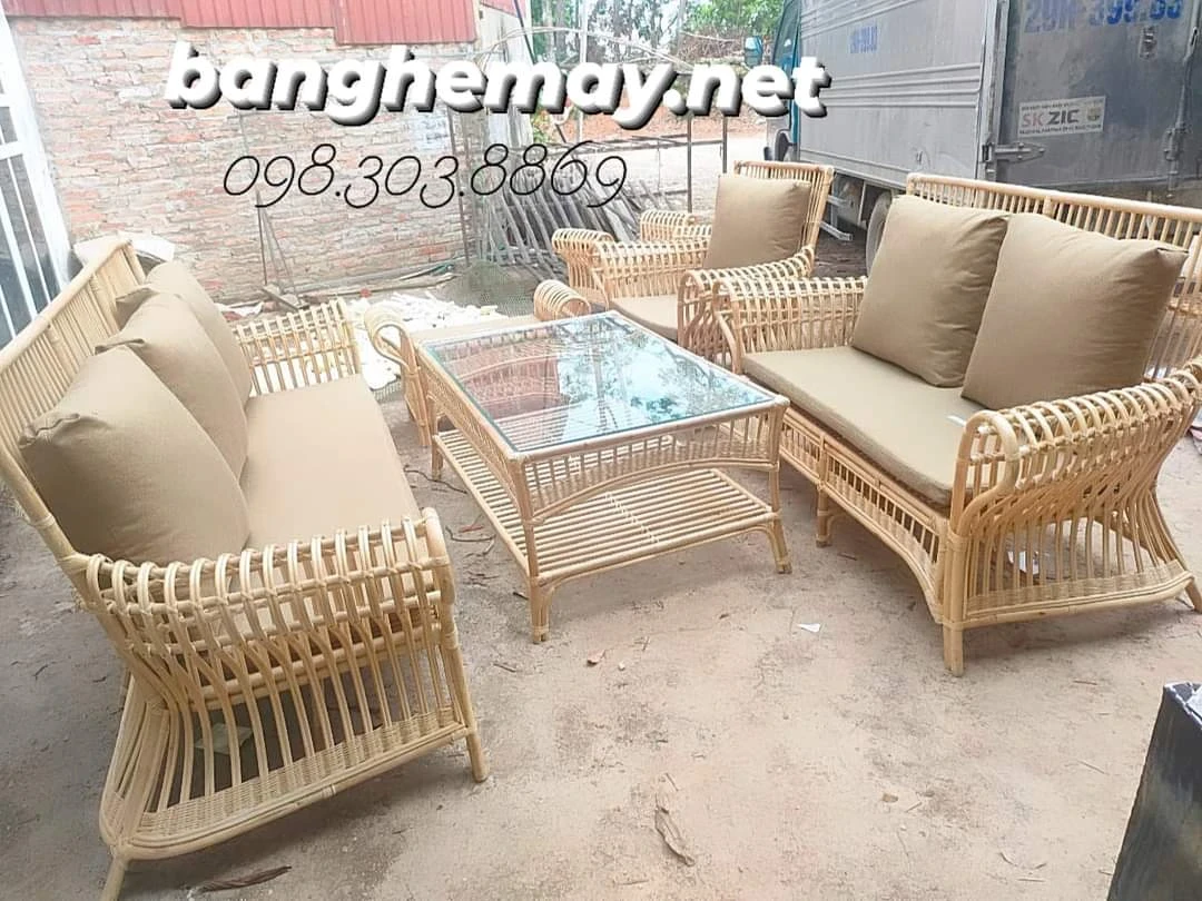 Hình ảnh Bộ ghế mây phòng khách Queen Sofa SFM 019